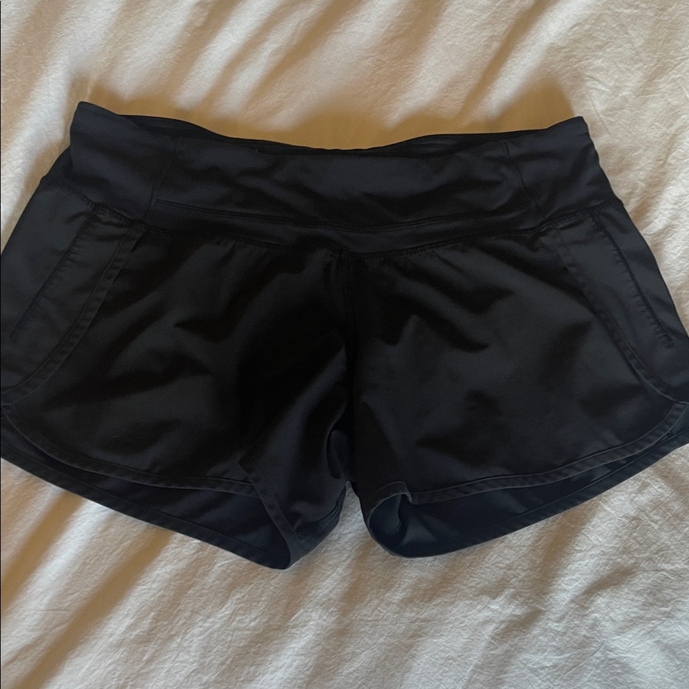 Women's LULULEMON Black Athletic Shorts